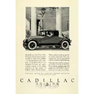  1924 Ad Antique Enclosed V63 Cadillac Coupe Luxury 