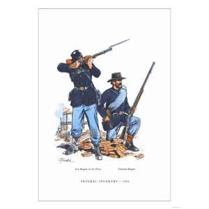 Federal Infantry, 1862 Giclee Poster Print, 18x24 