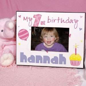  Personalized Baby Girl 1st Birthday Picture Frame Baby