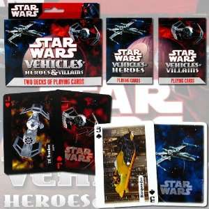  Stars Wars Vehicles Poker Playing Cards   2 Pack 