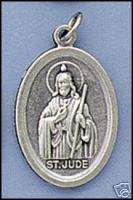 ST. JUDE OXIDIZED SILVER MEDALS ITALIAN MADE FROM THE VATICAN  