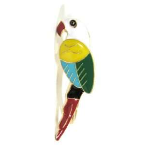 Tropical Parrot Double Ring Size 6.5 Gold Knuckle Jungle Bird Fashion 