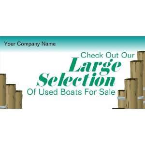  3x6 Vinyl Banner   Check Out Used Boats Generic 