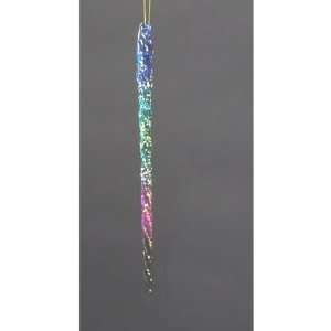   Glittered Glass Icicle Christmas Ornaments by Gordon