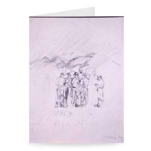  Army Group, Gurkhas (pencil on paper) by   Greeting Card 