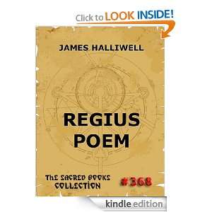 Regius Poem (The Sacred Books) James Halliwell  Kindle 
