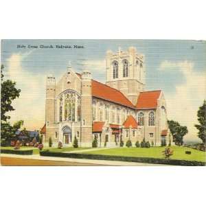   Postcard Holy Cross Church   Holyoke Massachusetts 