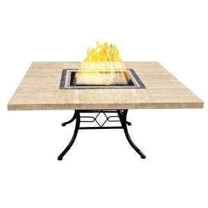    VioFlame 43 Square Marble Ethanol Firetable