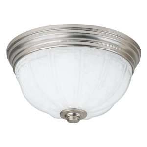 Quoizel Athens 6 Inch Small Flush Mount with White Scavo Glass, Empire 