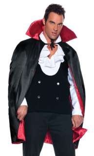 Adult Vampire Dracula Costume 38 Satin Reversible Cape 897164920813 
