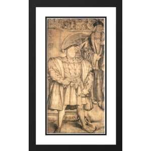 Holbein, Hans (Younger) 24x40 Framed and Double Matted Henry VIII and 