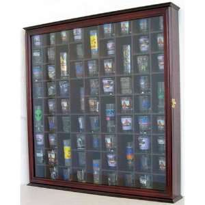  71 Shot Glass Display Case Rack Holder Cabinet, with glass 