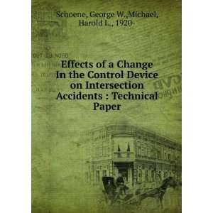   Technical Paper George W.,Michael, Harold L., 1920  Schoene Books