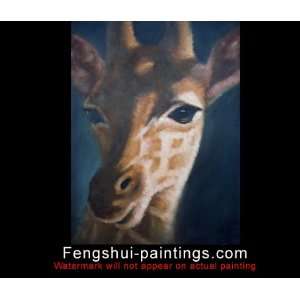 Giraffe Painting, Animal Paintings, Oil Paintings On Canvas Art c0645