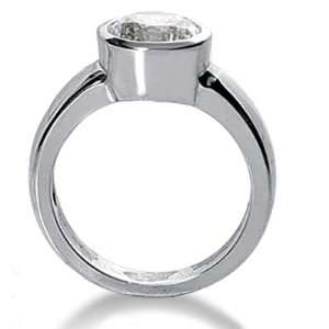  G SI1 diamonds 4.0 ct white gold 14K solitaire ring new 