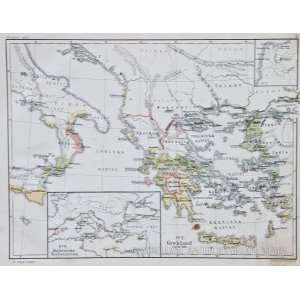  Norstedt Map of Mediterranean Greece (1876) Office 