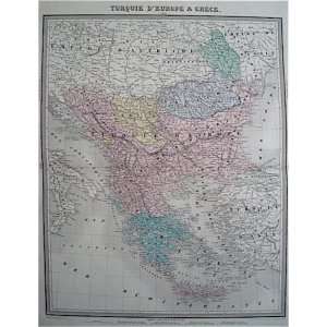  Tardieu Map of Greece and Turkish Europe (1863) Office 