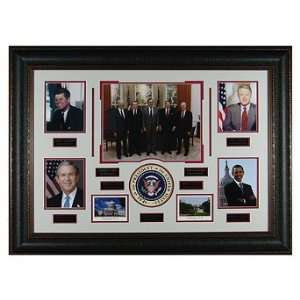  Nine United States Presidents Framed Collage   Frontgate 