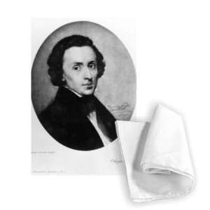  Chopin, 1858 (gouache) by Ary Scheffer   Tea Towel 100% 