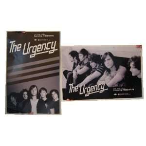  Urgency 2 Sided Poster Band Sitting On Couch The 