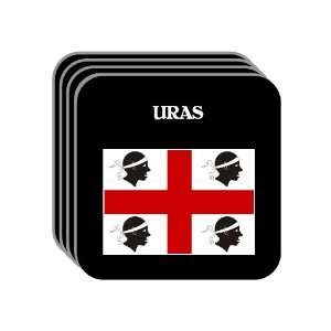   Region, Sardinia (Sardegna)   URAS Set of 4 Mini Mousepad Coasters