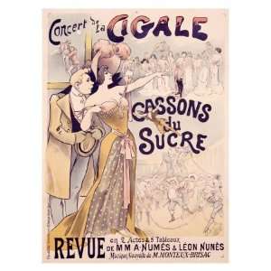  La Cigale Giclee Poster Print by Alfred Choubrac, 18x24 
