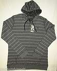 CROOKS & CASTLES MENS GREY/BLACK STRIPPED PULL OVER SWEATER XLARGE 