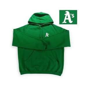 Oakland Athletics Goalie Hooded Sweatshirt by Antigua Sport   Green 