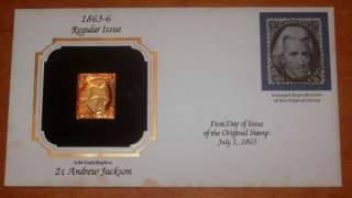   of the original stamp regular issue 1863 6 22kt gold replica 2 andrew