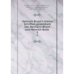   Kleine Schriften gesammelt von Hermann Brunn und Heinrich Bulle . 3
