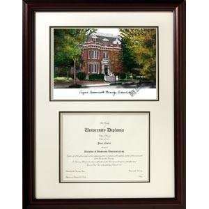Virginia Commonwealth University Graduate Framed Lithograph w/ Diploma 