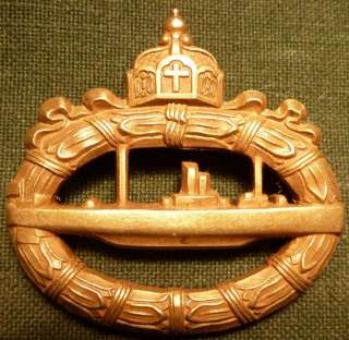 Original WW1 Imperial German U Boat Badge     
