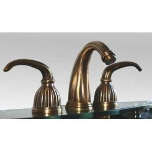  Elite Antique Brass Three Hole Bathroom Faucet 8 Spread 