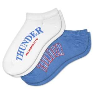  NBA Oklahoma City Thunder Womens Socks, 2 Pack, Ankle 