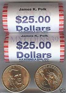 This Auction is for a 2009 James K. Polk $1 Coin 25 Coin Brilliant 