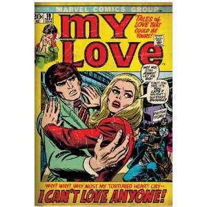 Marvel Comics Retro My Love Comic Book Cover #19, Pushing Away, I Can 