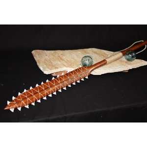   DAGGER W/ SPEAR 42   30 SHARK TEETH WEAPON   HAWAII