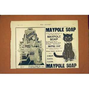  Advert AspinallS Enamel Maypole Soap Old Print 1898