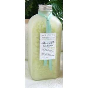  Green Tea Bath Crystals in a Glass Bottle /19.4 Oz/550g 