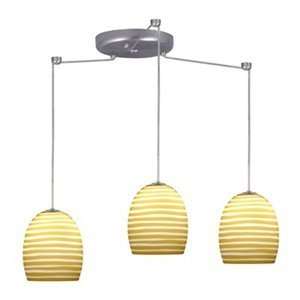 Besa Lighting 3JCW 1697 Lucia 3 Light Energy Efficient Round Island 