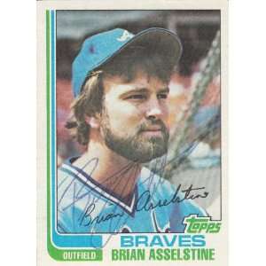  1982 Topps # 214 Brian Asselstine Braves Signed 