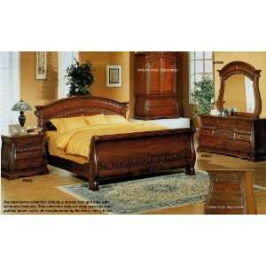 5PC Hawthorne Collection Eastern King Size Sleigh Bed Complete Bedroom 