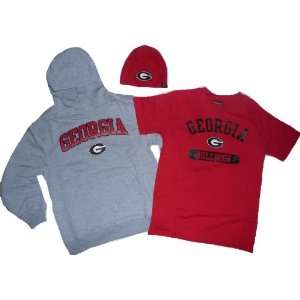  Georgia Bulldogs Beanie, Hooded Sweatshirt, Shirt Youth Boys 