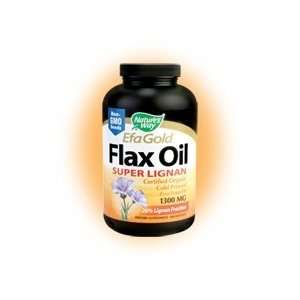  Natures Way Flax Oil 1300mg Super Lignan, 200 Softgels 