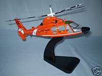 HH 65 Dauphin US Coast Guard Helicopter Wood Model BIG  