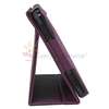   Purple Leather Case With Stand+USB+Charger+Headset For Kindle Fire