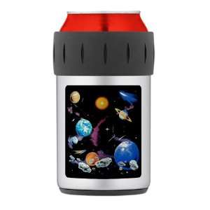   Thermos Can Cooler Koozie Solar System And Asteroids 