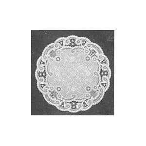  CAKE DOILIES FRENCH LACE STYLE 8 ROUND PKG 12