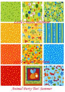 Animal Party Too Funky Dot Spring Fabric by yard  