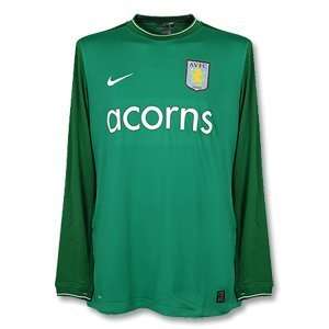  09 10 Aston Villa L/S GK Jersey   Green